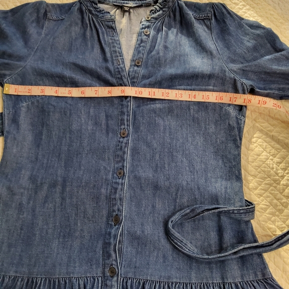 Boden Denim Ellen Tiered Shirt Dress Size 6R - Picture 11 of 12